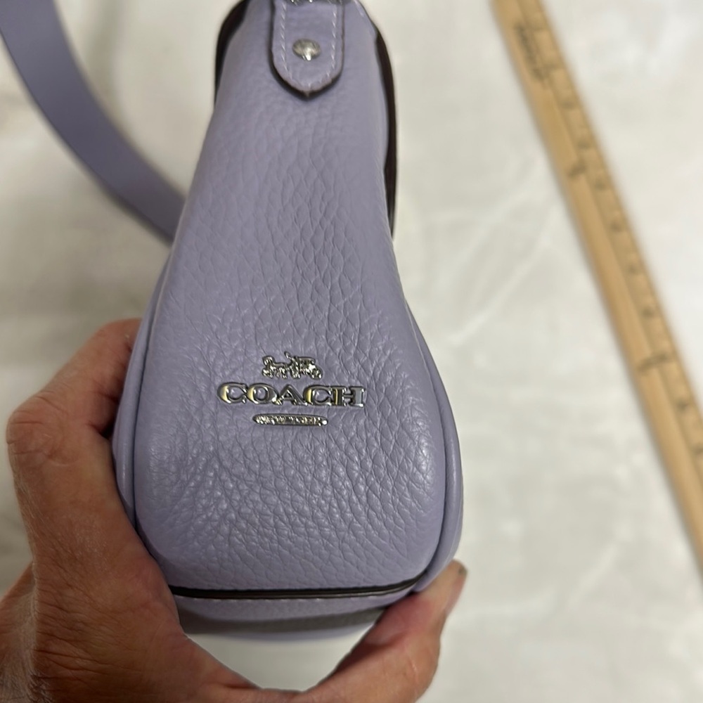 COACH CE634 Millie Shoulder/Crossbody Pebble Leather Crossbody Sv/Mist NWOT $428 - Picture 11 of 16